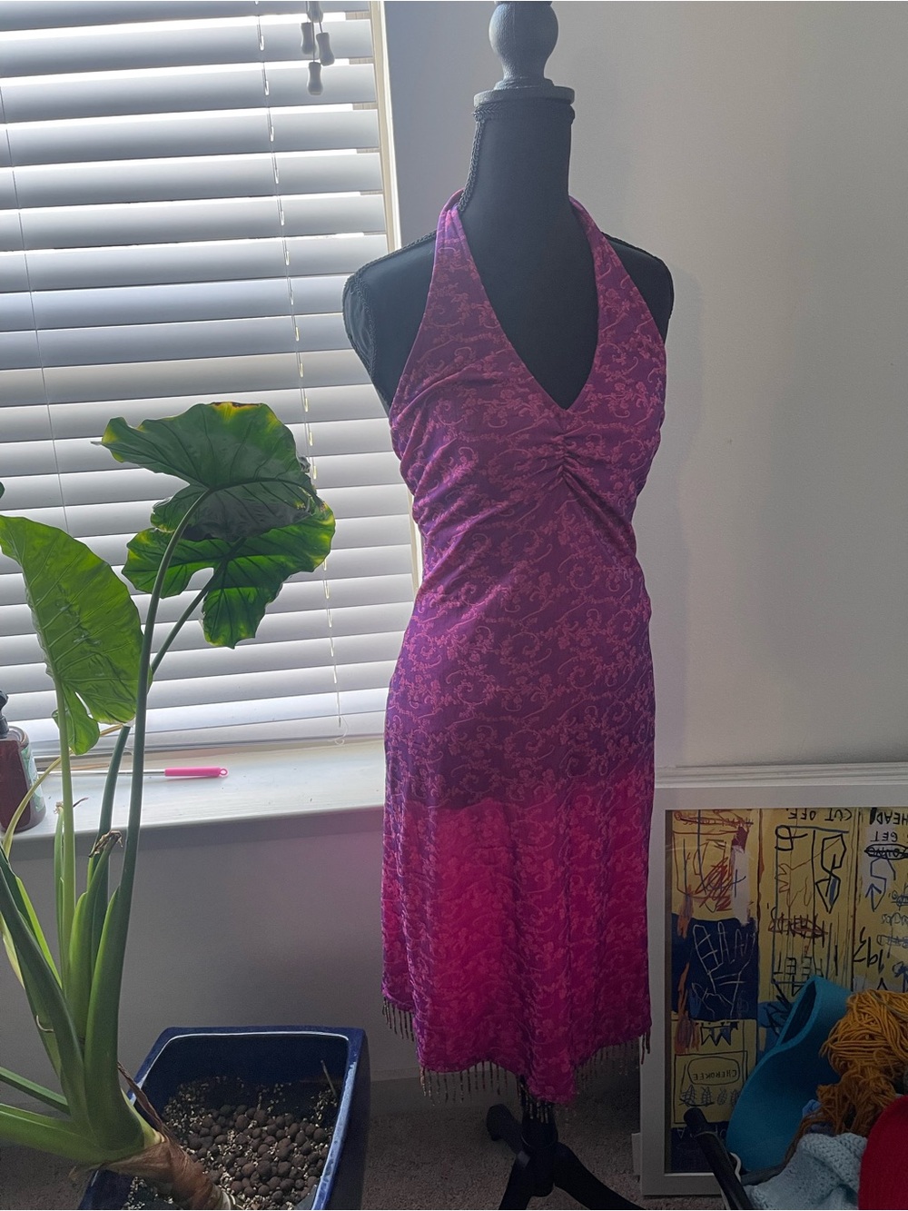 Bisou Bisou Y2K Halter Dress